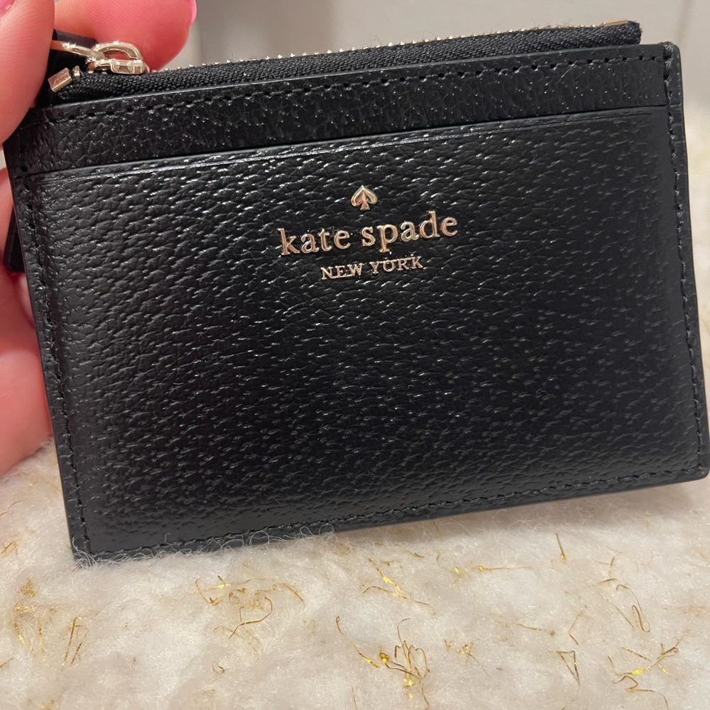 Kate Spade Black Leather Card Holder